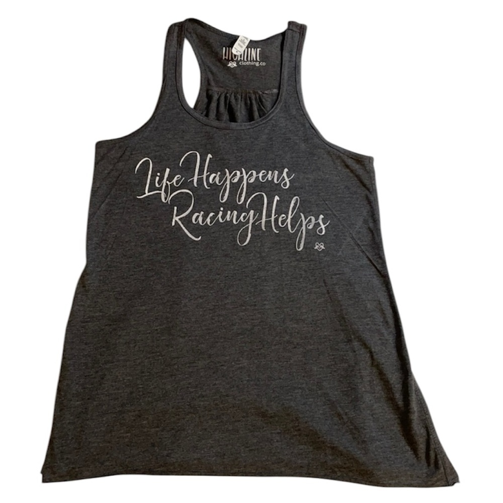 Life Happens, Racing Helps Tank Top